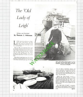 Chalkwell Essex LADY SAVILE Ship David Reid Leigh -   1974 Article