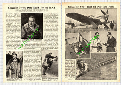 Geoffrey De Havilland RAF Ralph Munday Philip Lucas Valentine Baker 1944 Article