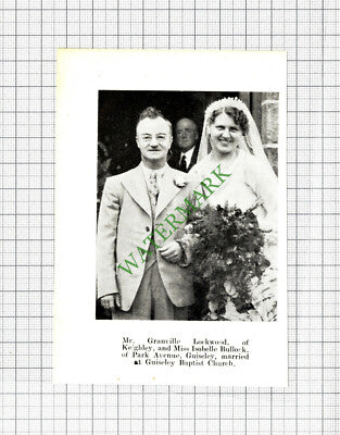 George Milner Stella Squires Horsforth Granville Lockwood Keighley 1937 Cutting