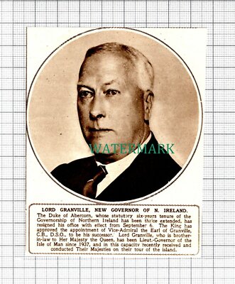 C5567) Lord Granville Northern Ireland Governor - 1945 Cutting