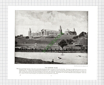 X15) Regent Street London / Alexandra Palace - c.1900 Book Print