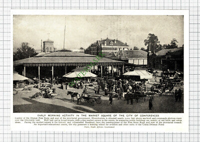 Bloemfontein South Africa - c.1920s Cutting / Print