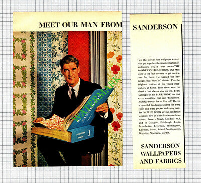 Sanderson Wallpapers Small Advert  - 1966 2-Part Cutting
