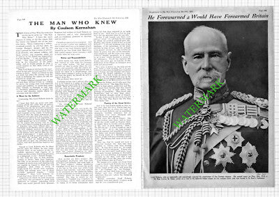 Lord Roberts World War One WW1 - 1919 Article