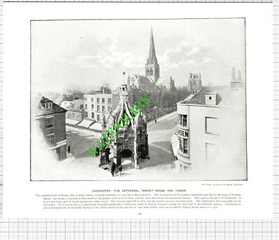 Sandwich Kent / Chichester Sussex  - c.1900 Book Print