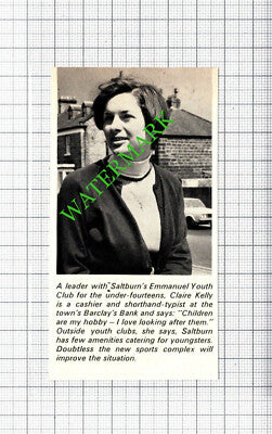 Claire Kelly Emmanuel Youth Club Saltburn Yorkshire  - 1974 Small Cutting