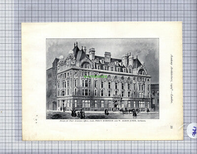 Pearl Assurance Leeds Railway Station Pretoria Gordon Leith - 1909 Book Print