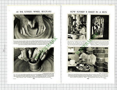 How Pottery Is Made Belleek - c.1950s Picture Article