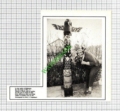 Billericay Essex Totem Pole Mrs E Capellazzi  - 1976  Cutting