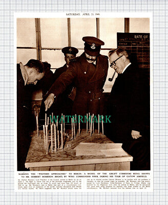 (X139) Mr Herbert Morrison WIng Commdr Piper Gatow Airfield Airlift - 1949 Clip