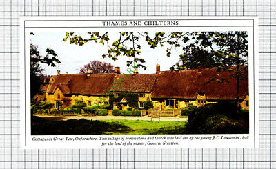 C8030) Great Tew Oxfordshire    - 1980s Cutting