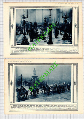 Lord Roberts Funeral St Paul's Cathedral London  - 1914 2-Part Cutting