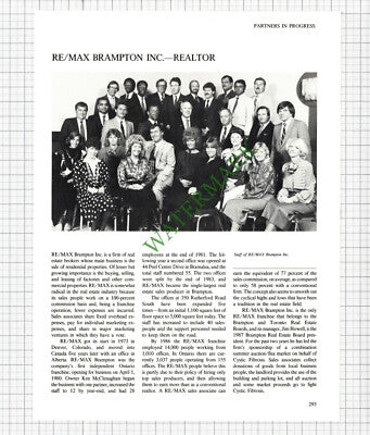 RE/MAX Brampton Inc McClenaghan Canada  / Zochem Hudson Bay Mining 1980s Article