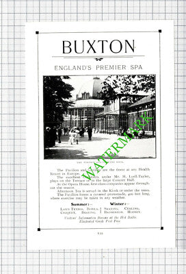 Buxton Mineral Springs Derbyshire Mr H Lyell-Tayler Small Advert - 1908 Cutting