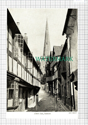 C5652) Church Lane Ledbury - 1940s Cutting