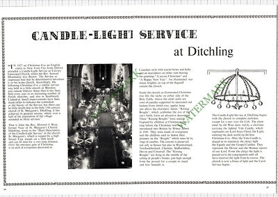 9455) Ditchling Sussex Rev Howard Rose St Margaret's Church - 1965 Article