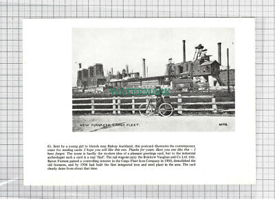 C4078) Middlesbrough Cargo Fleet Iron Works / Furnaces - Book Print