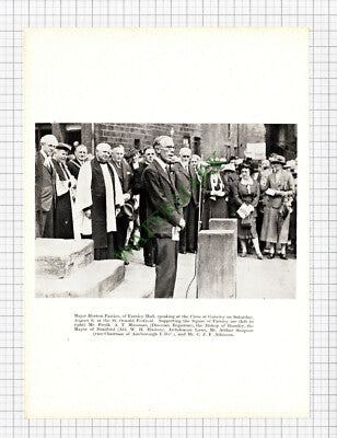 9338) Major Horton-Fawkes Farnley Hall Pudsey & Otley  JC Smuts - 1938 Cutting