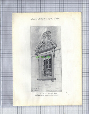 7394) Lloyds Bank Okehampton / North Audley Street Hotel Frank Verity  - 1909