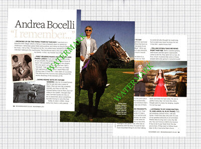 Andrea Bocelli - 2011 Article