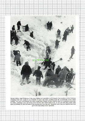 C3565) Gritstone Climbing Club Wilderness Crag Oldham Lancashire  - 1964 Cutting