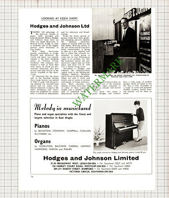 9856) Hodges and Johnson Ltd Leigh  Southend Essex Syd Uren  - 1967 Article