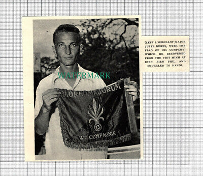 C3066) Sergeant Major Jules Beres Flag Viet Minh Hanoi - 1954 Clip