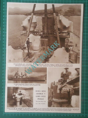 (X452) HMS King George V Ship Gareloch Mothball Fleet Tom Hutchinson - 1950 Clip