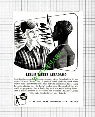 J Arthur Rank Organisation Odeon Gaumont Children's Cinema Club - 1947 Cutting