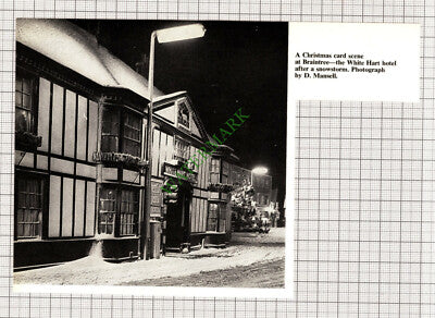 C7983) White Hart Hotel Braintree Essex  - c.1965 Cutting