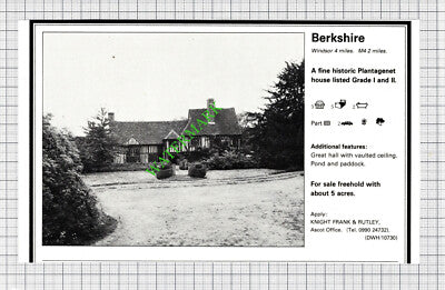 Woking Surrey / Windsor Berkshire House Sale Advert - 1980 Cutting