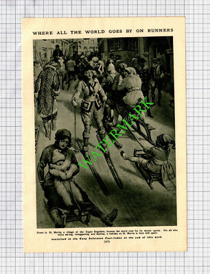 St Moritz  - c.1930s Cutting