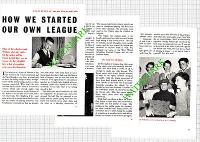 Tom TRD Findlay Wallasey Dave Brame Soccer Football  - 1950's Article
