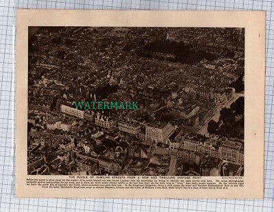 (8747)  London Aerial View - c.1925 Book Print
