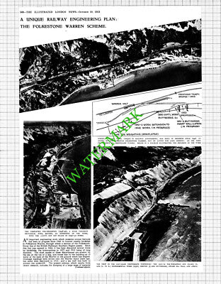 The Folkestone Warren Scheme Railway Engineering - 1953 Article