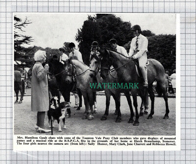 C5356) Mrs Hamilton Gault Taunton Vale Pony Club Rebecca Howell - 1969 Clip