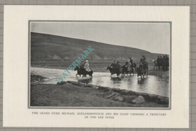 C3668) Grand Duke Michael Alexandrovitch Crossing San River - c.1920s Clip