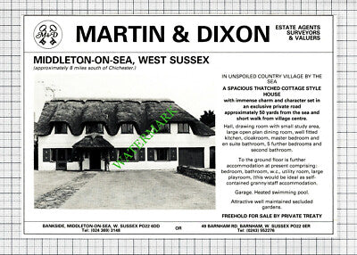 Gretton House Gretton Northamptonshire / Middleton-on-Sea Sussex - 1980 Cutting
