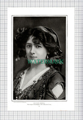 C5185) Miss Olive Morrell Actress - c.1905 Cutting