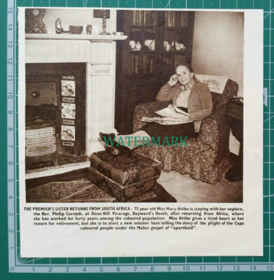 C4391) Miss Mary Atlee Rev Philip Cornish Dane Hill Haywards Heath -  c.1950s