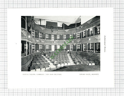 Festival Theatre Cambridge Edward Maufe Architect - c.1927 Book Print