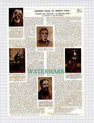 (X146) George Bernard Shaw Sir John Squire - 1949 Clip