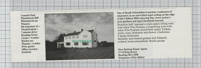 C7728) Coombe End Whitchurch on Thames / Chobham Surrey - 1989 House Advert