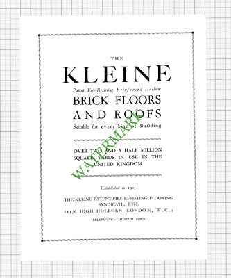 F J Barnes Ltd Portland Dorset / Kleine Patent Advert - 1927 Book Print