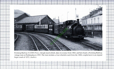 Festiniog Railway 0-4-0ST Prince Porthmadog Station  - Small Cutting