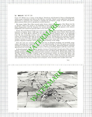 Bolam Durham - 1970s Two-Part Cutting
