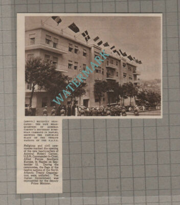 C3270) New Headquarters Admiral Robert Carney Naples - 1951 Clip
