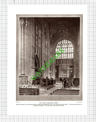Sherborne Abbey - 1920's Cutting / Print