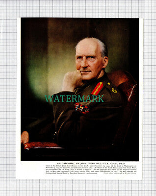 (8345) Sir John Greer Dill - c.1947 Cutting/ Print