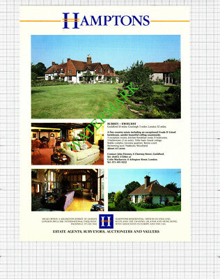 Ewhurst Surrey House Sale Advert - 1991 Cutting